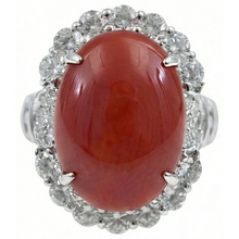 Afbeelding in Gallery-weergave laden, echte round diamant 10.50karaat ring zijaanzicht