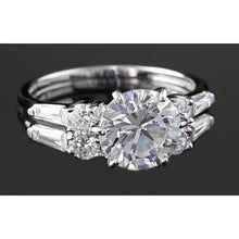 Afbeelding in Gallery-weergave laden, Jubileumring Rond & Baguette Echt Diamanten 4.50 Karaat Witgoud 14K