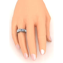 Afbeelding in Gallery-weergave laden, Kanaal Set Stokbrood Geslepen Diamant Eeuwigheid Band Goud 6 Karaat