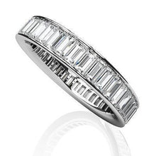 Afbeelding in Gallery-weergave laden, Kanaal Set Stokbrood Geslepen Diamant Eeuwigheid Band Goud 6 Karaat