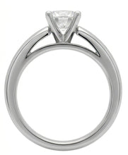 Afbeelding in Gallery-weergave laden, Solitaire Ring met Kathedraalzetting, 3 Ct. Natuurlijke uit de aarde gewonnen Diamant, Massief Witgoud