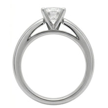 Afbeelding in Gallery-weergave laden, Solitaire Ring met Kathedraalzetting, 3 Ct. Natuurlijke uit de aarde gewonnen Diamant, Massief Witgoud