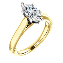 Afbeelding in Gallery-weergave laden, Kathedraal Instelling Solitaire Echt Diamanten Ring 3 Karaat Sieraden
