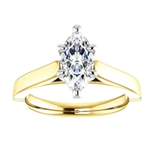 Afbeelding in Gallery-weergave laden, Kathedraal Instelling Solitaire Echt Diamanten Ring 3 Karaat Sieraden