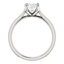 Afbeelding in Gallery-weergave laden, Kathedraal Instelling Solitaire Ovale Echt Diamanten Ring 3.50 Karaat Sieraden Nieuw
