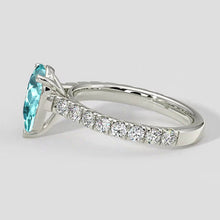 Afbeelding in Gallery-weergave laden, Klassieke peervormige paraiba-steenring