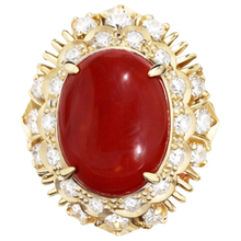 Afbeelding in Gallery-weergave laden, Koraal Cocktail Ring