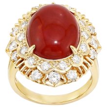 Afbeelding in Gallery-weergave laden, Koraal Cocktail Ring