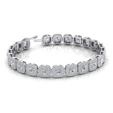 Afbeelding in Gallery-weergave laden, Kussen & Ronde Echt Diamanten Herenarmband 11,75 Karaat