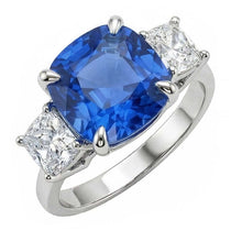 Afbeelding in Gallery-weergave laden, echte diamant 4karaat ring zijaanzicht