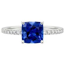 Afbeelding in Gallery-weergave laden, echte round diamant 2.75karaat ring profielweergave