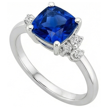 Afbeelding in Gallery-weergave laden, echte round diamant 2.50karaat ring bovenaanzicht