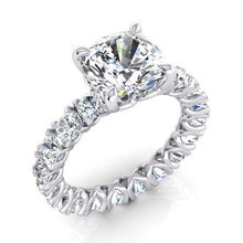 Afbeelding in Gallery-weergave laden, Leuke Moderne Echt Diamant Verlovingsring 5 kt Kussen Gesneden Wit Goud