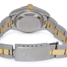 Afbeelding in Gallery-weergave laden, Lunette Witte Romeinse Wijzerplaat Datumjust Rolex Horloge roestvrij staal & Gouden Armband