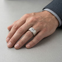 Afbeelding in Gallery-weergave laden, Luxe Briljant Herenring – 1,50 karaat 14K Witgoud