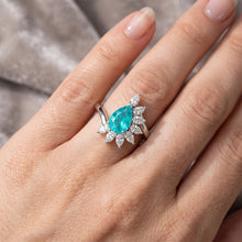 Afbeelding in Gallery-weergave laden, Luxe VVS Paraiba Toermalijn Halo Zetting Ring – 2,50 karaat 14