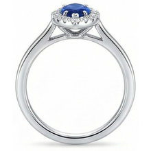 Afbeelding in Gallery-weergave laden, echte marquise saffier 2karaat ring profielweergave