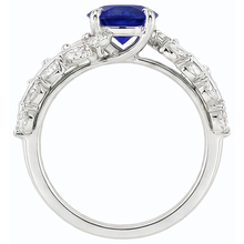 Afbeelding in Gallery-weergave laden, echte round diamant 4.50karaat ring op wit