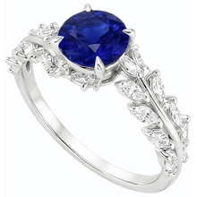 Afbeelding in Gallery-weergave laden, echte round diamant 4.50karaat ring bovenaanzicht