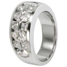 Afbeelding in Gallery-weergave laden, Markiezin & Princess Cut verlovingsring voor heren wit goud 14K 5 Ct