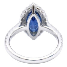 Afbeelding in Gallery-weergave laden, echte round saffier 2.60karaat ring profielweergave