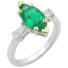 Afbeelding in Gallery-weergave laden, Elegant Edelsteen Ring 3,50 karaat – hoekaanzicht
