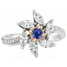 Afbeelding in Gallery-weergave laden, echte marquise diamant 2.50karaat ring zijaanzicht