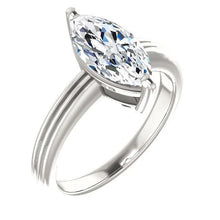 Afbeelding in Gallery-weergave laden, Marquise Solitaire Echt Diamanten Verlovingsring 2 Karaat