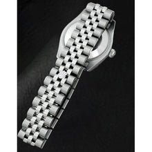 Afbeelding in Gallery-weergave laden, Rolex Sterling Silver White Gold met Sieraadsteen – zijaanzicht
