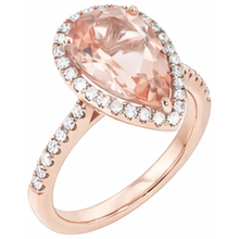 Afbeelding in Gallery-weergave laden, Morganite Cocktail Ring