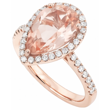 Afbeelding in Gallery-weergave laden, Morganite Cocktail Ring