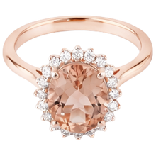 Afbeelding in Gallery-weergave laden, echte round morganiet 9.50karaat ring close-up detail