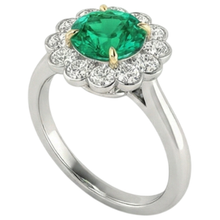 Afbeelding in Gallery-weergave laden, Luxe Smaragd Edelsteen Ring 2,50 karaat – zijaanzicht