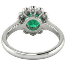 Afbeelding in Gallery-weergave laden, Luxe Edelsteen Ring 2,50 karaat – achteraanzicht