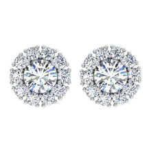 Afbeelding in Gallery-weergave laden, Natuurlijk Dames Diamant Studs Met Jassen