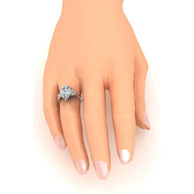 Afbeelding in Gallery-weergave laden, Natuurlijk Diamant 3 Stenen Peer Verlovingsring 3,30 ct. Wit Goud 14K