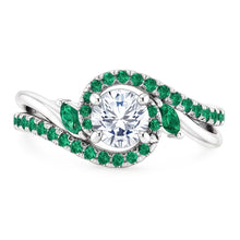 Afbeelding in Gallery-weergave laden, Natuurlijk Diamanten Ring 1,65 Karaat Smaragden Sieraden Nieuw