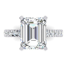 Afbeelding in Gallery-weergave laden, Natuurlijk Smaragd Diamant Verlovings Ring