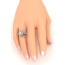 Afbeelding in Gallery-weergave laden, Natuurlijk Smaragd Diamant Verlovings Ring