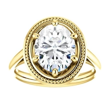 Afbeelding in Gallery-weergave laden, Natuurlijk Diamond Solitaire Ring Vintage Stijl 4 Karaat Geel Goud 14K