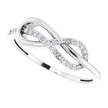 Afbeelding in Gallery-weergave laden, Natuurlijk Diamond Wedding Band Infinity 0,50 Karaat Dames Sieraden Nieuw