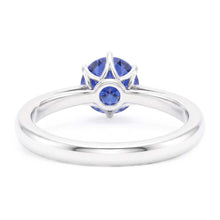 Afbeelding in Gallery-weergave laden, Natuurlijke Echte (Niet Labgekweekt) Dames Gouden Ring Blauwe Saffier Solitaire 1.50 Karaat Geknepen Schacht