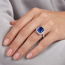 Afbeelding in Gallery-weergave laden, Saffier Ring GIA GECERTIFICEERD 7,74 Karaat