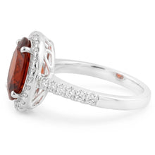 Afbeelding in Gallery-weergave laden, Natuurlijke Granaat Ring 13.25ct - Witgoud 14K
