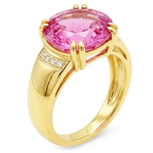 Afbeelding in Gallery-weergave laden, Natuurlijke Kunziet Ring 28.25ct - Geelgoud 14K