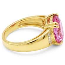 Afbeelding in Gallery-weergave laden, Natuurlijke Kunziet Ring 28.25ct - Geelgoud 14K