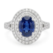 Afbeelding in Gallery-weergave laden, Natuurlijke Saffier Ring 11.25ct - Witgoud 14K