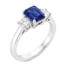 Afbeelding in Gallery-weergave laden, Natuurlijke Saffier Ring 4.50ct - Witgoud 14K