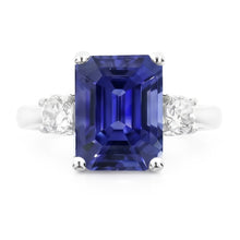 Afbeelding in Gallery-weergave laden, Natuurlijke Saffier Ring 4.50ct - Witgoud 14K