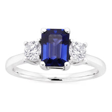 Afbeelding in Gallery-weergave laden, Natuurlijke Saffier Ring 4.50ct - Witgoud 14K